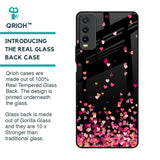Heart Rain Fall Glass Case For Vivo Y20