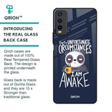 Struggling Panda Glass Case for Vivo Y20