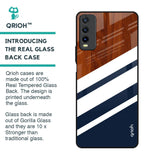 Bold Stripes Glass Case for Vivo Y20