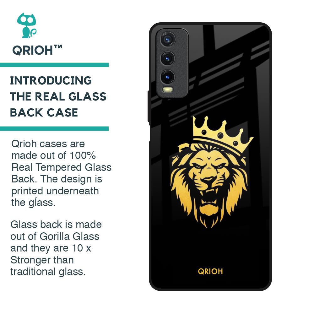 Lion The King Glass Case for Vivo Y20