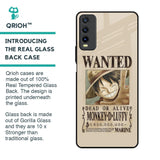 Luffy Wanted Glass Case for Vivo Y20