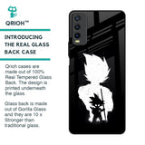 Monochrome Goku Glass Case for Vivo Y20