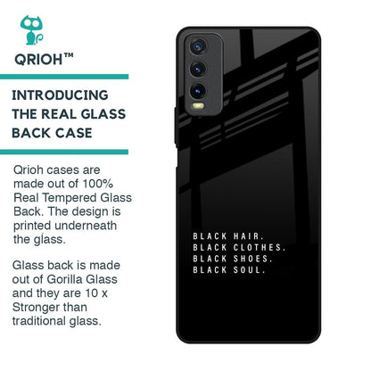 Black Soul Glass Case for Vivo Y20