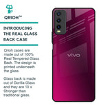 Pink Burst Glass Case for Vivo Y20