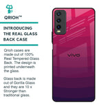Wavy Pink Pattern Glass Case for Vivo Y20