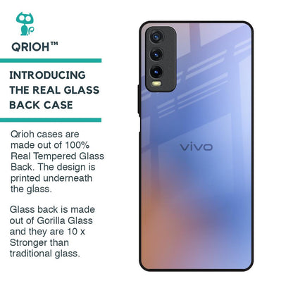 Blue Aura Glass Case for Vivo Y20
