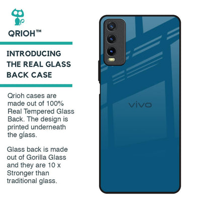 Cobalt Blue Glass Case for Vivo Y20