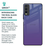 Indigo Pastel Glass Case For Vivo Y20