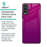 Magenta Gradient Glass Case For Vivo Y20