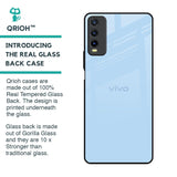 Pastel Sky Blue Glass Case for Vivo Y20