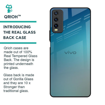 Sea Theme Gradient Glass Case for Vivo Y20