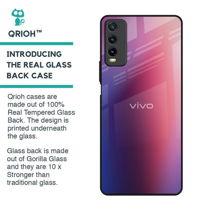 Multi Shaded Gradient Glass Case for Vivo Y20