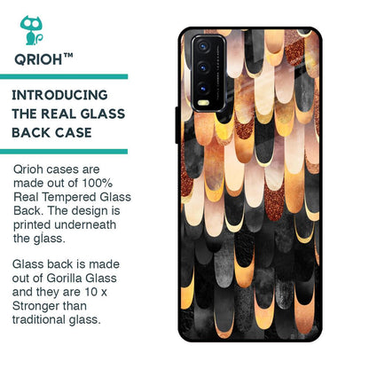 Bronze Abstract Glass Case for Vivo Y20