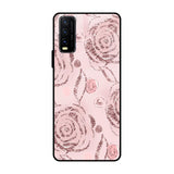 Shimmer Roses Vivo Y20 Glass Cases & Covers Online