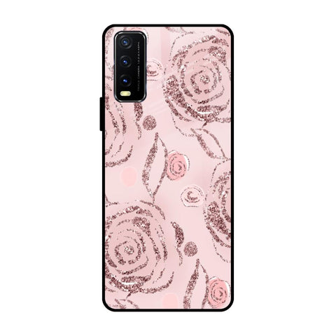 Shimmer Roses Vivo Y20 Glass Cases & Covers Online