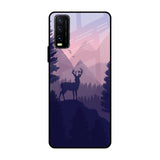 Deer In Night Vivo Y20 Glass Cases & Covers Online