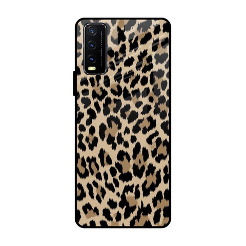 Leopard Seamless Vivo Y20 Glass Cases & Covers Online
