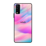Colorful Waves Vivo Y20 Glass Cases & Covers Online
