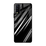 Black & Grey Gradient Vivo Y20 Glass Cases & Covers Online