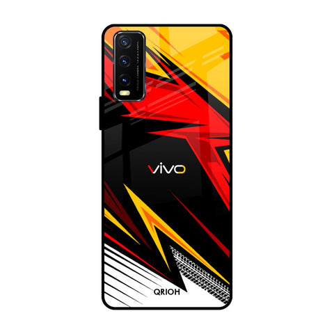 Race Jersey Pattern Vivo Y20 Glass Cases & Covers Online