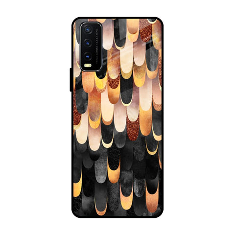 Bronze Abstract Vivo Y20 Glass Cases & Covers Online