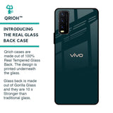 Hunter Green Glass Case For Vivo Y20