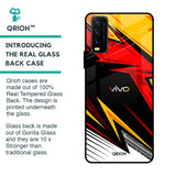 Race Jersey Pattern Glass Case For Vivo Y20