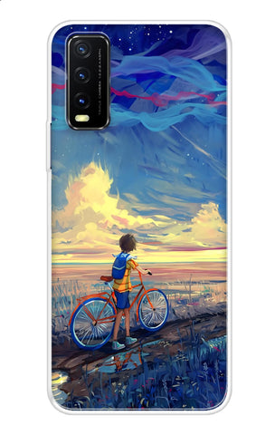 Riding Bicycle to Dreamland Vivo Y20 Back Cover