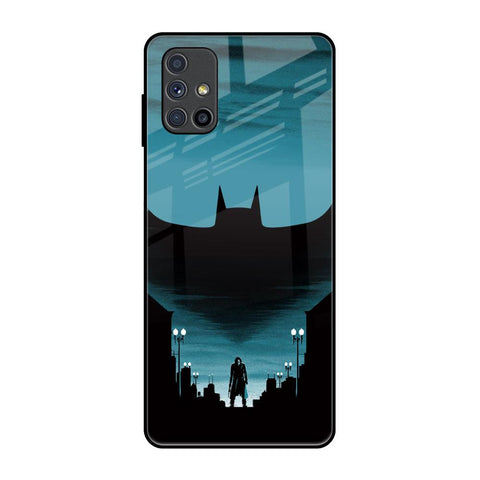 Cyan Bat Samsung Galaxy M51 Glass Back Cover Online