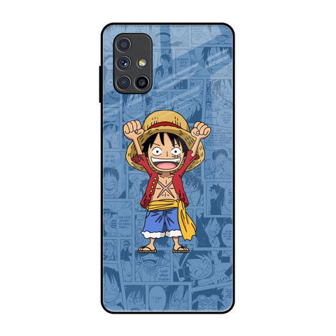 Chubby Anime Samsung Galaxy M51 Glass Back Cover Online