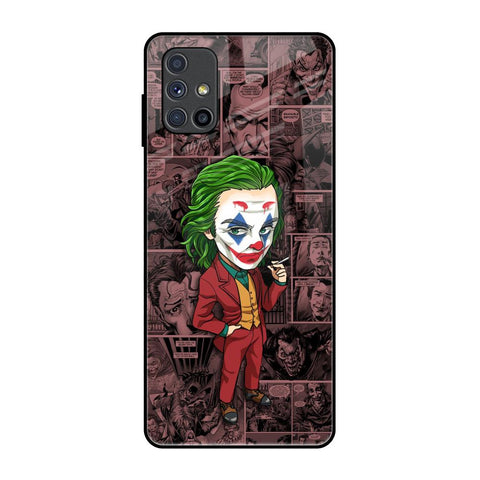 Joker Cartoon Samsung Galaxy M51 Glass Back Cover Online