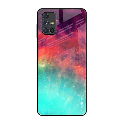 Colorful Aura Samsung Galaxy M51 Glass Back Cover Online