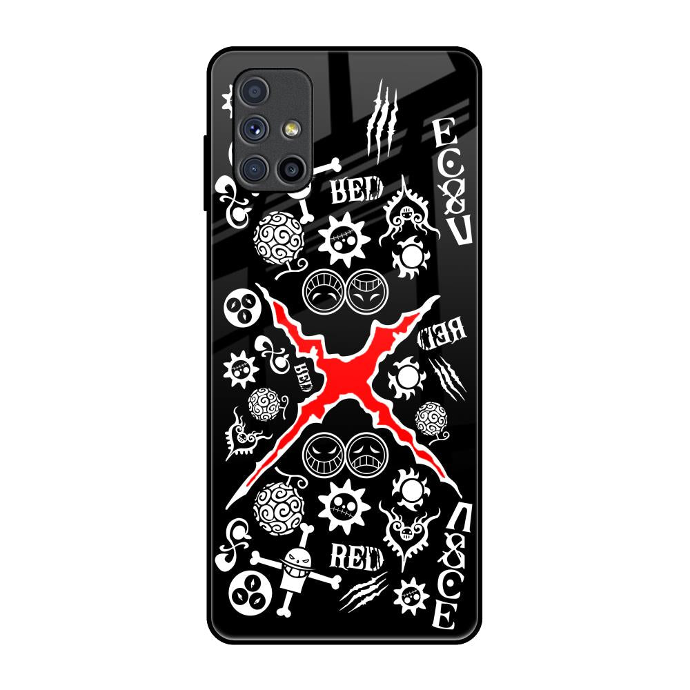 Red Zone Samsung Galaxy M51 Glass Back Cover Online