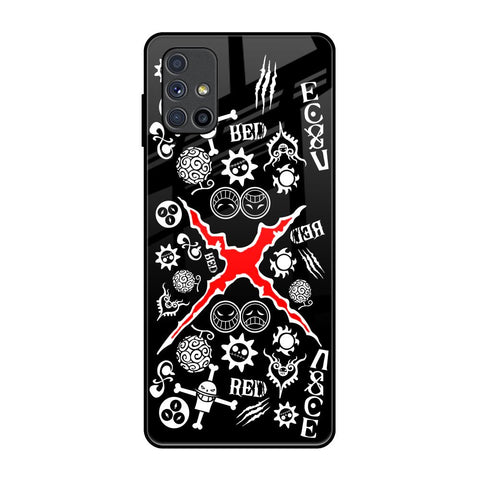 Red Zone Samsung Galaxy M51 Glass Back Cover Online