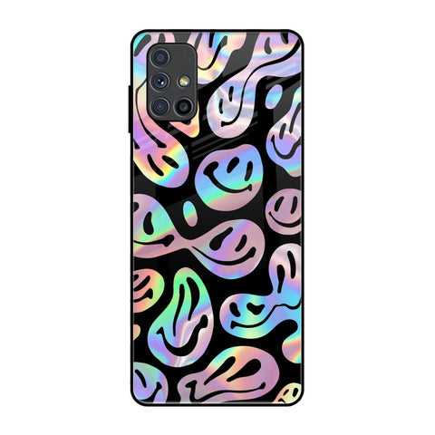 Acid Smile Samsung Galaxy M51 Glass Back Cover Online