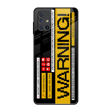 Aircraft Warning Samsung Galaxy M51 Glass Back Cover Online