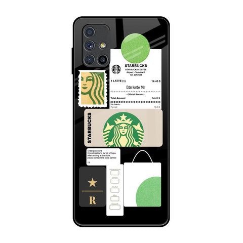 Coffee Latte Samsung Galaxy M51 Glass Back Cover Online