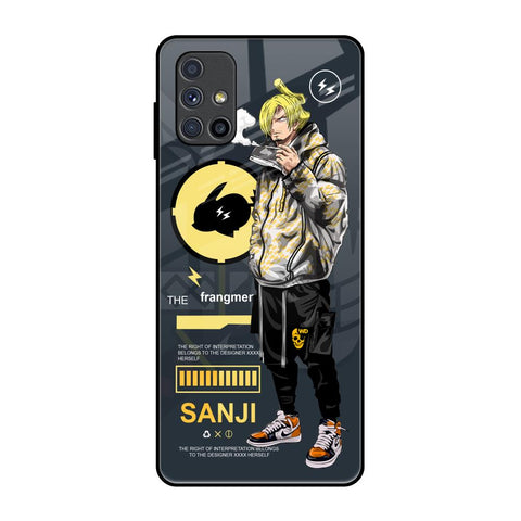 Cool Sanji Samsung Galaxy M51 Glass Back Cover Online
