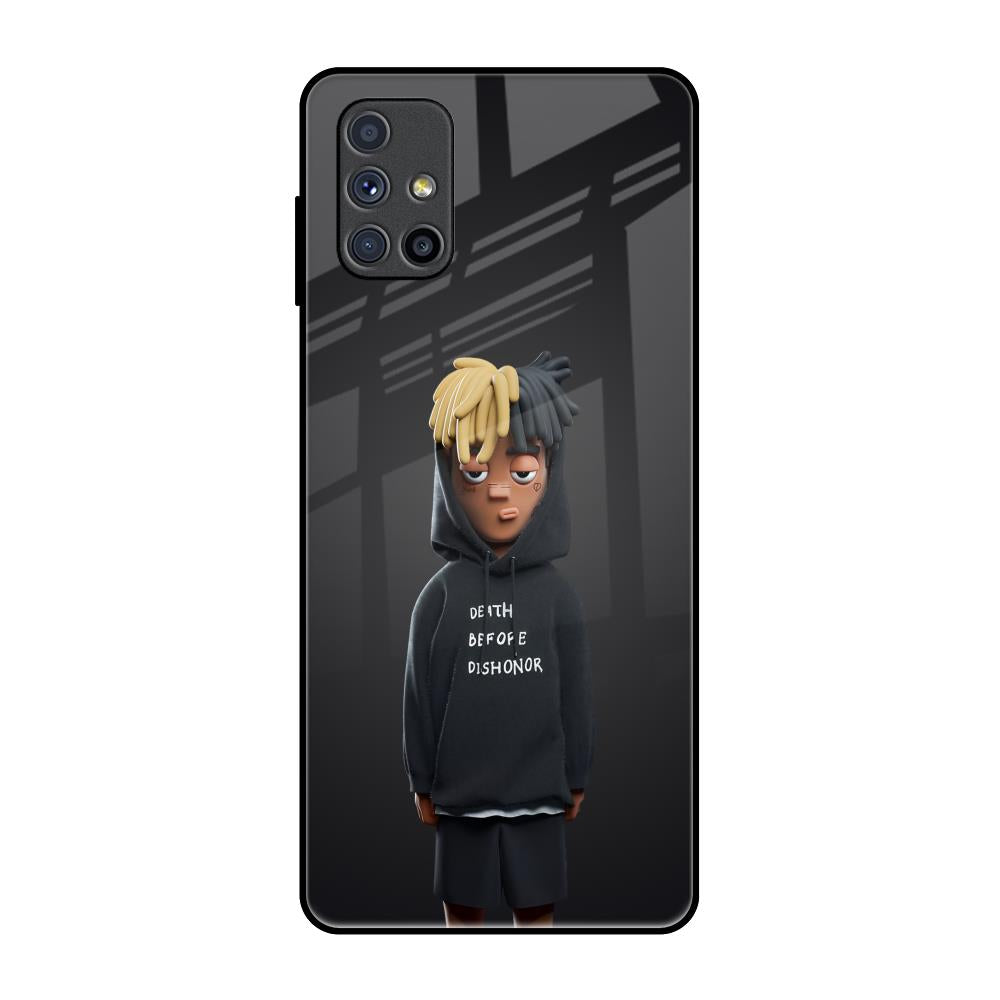 Dishonor Samsung Galaxy M51 Glass Back Cover Online