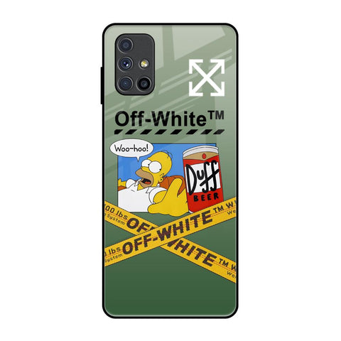 Duff Beer Samsung Galaxy M51 Glass Back Cover Online