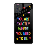 Magical Words Samsung Galaxy M51 Glass Back Cover Online