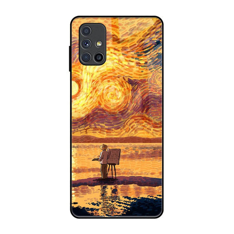 Sunset Vincent Samsung Galaxy M51 Glass Back Cover Online