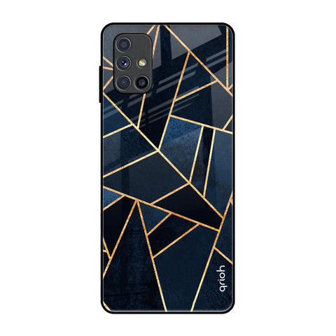 Abstract Tiles Samsung Galaxy M51 Glass Back Cover Online