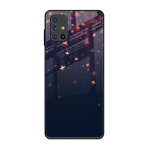 Falling Stars Samsung Galaxy M51 Glass Back Cover Online