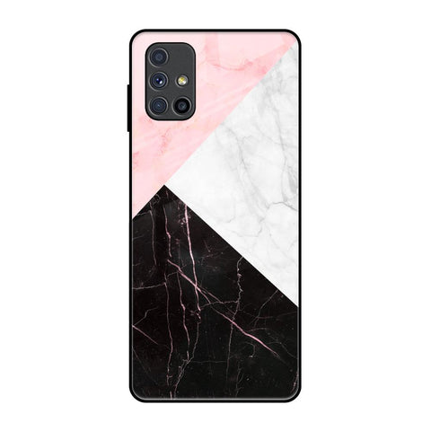 Marble Collage Art Samsung Galaxy M51 Glass Back Cover Online