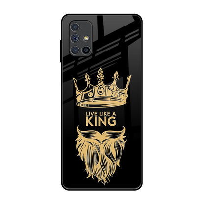 King Life Samsung Galaxy M51 Glass Back Cover Online