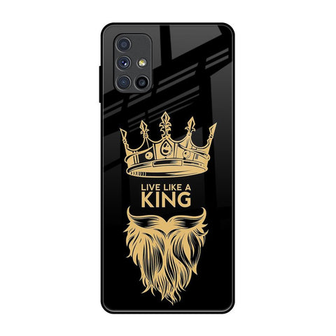 King Life Samsung Galaxy M51 Glass Back Cover Online
