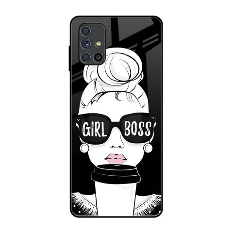 Girl Boss Samsung Galaxy M51 Glass Back Cover Online