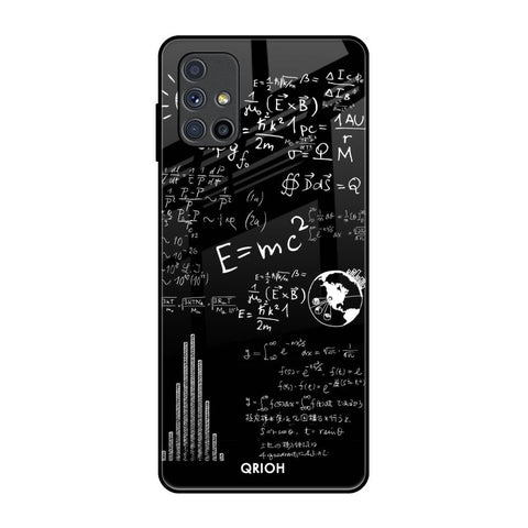 Funny Math Samsung Galaxy M51 Glass Back Cover Online