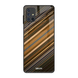 Diagonal Slash Pattern Samsung Galaxy M51 Glass Back Cover Online
